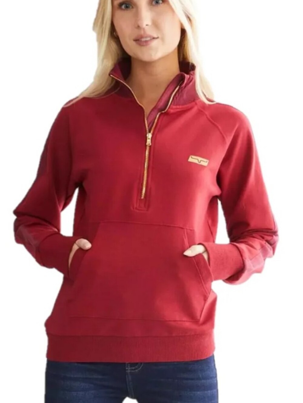 KIMES Ranch Maricopa Muted Red Port Zip Jacket